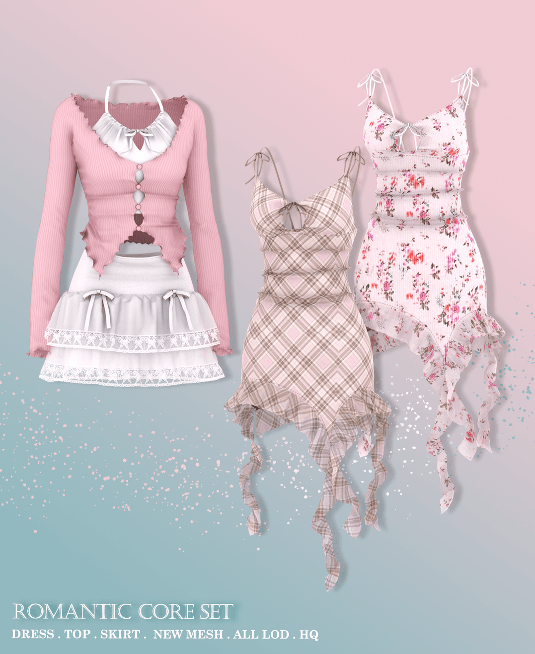 Скриншот мода Сет одежды Romantic Core Set
